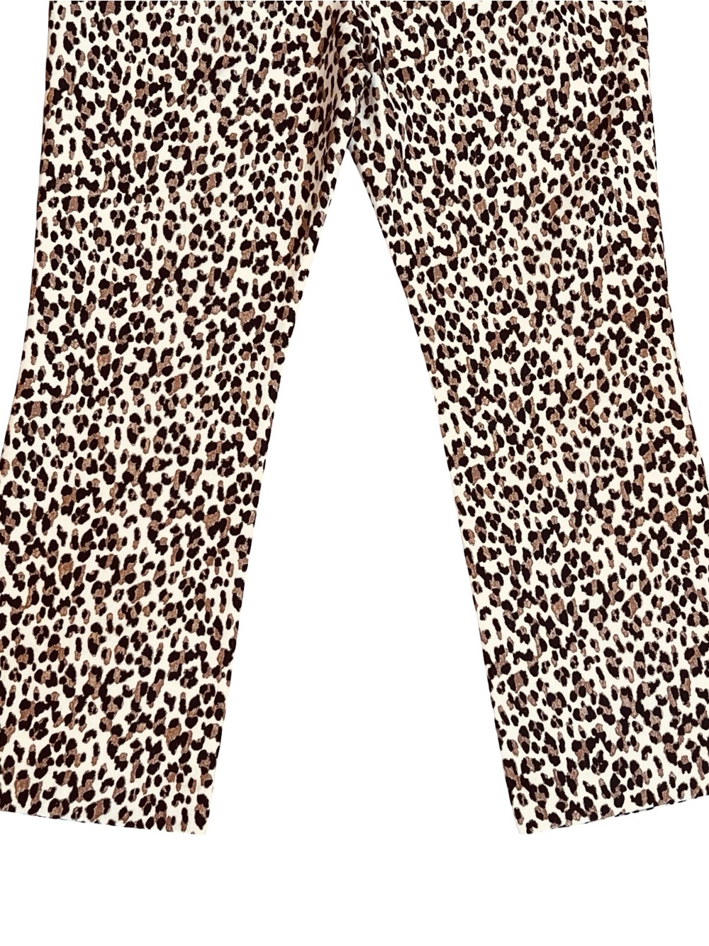 Tuckernuck Women’s Sz L Leopard Crop Flare Pants Ashford Pull On - Picture 9 of 15
